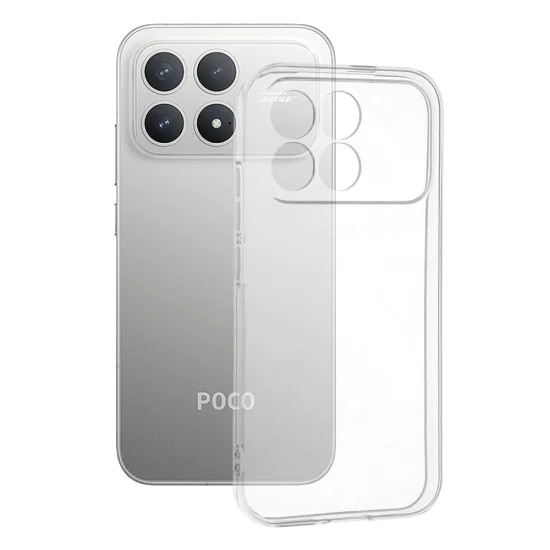 Калъф за Xiaomi Poco F8 Pro - Techsuit Clear Silicone - Прозрачен