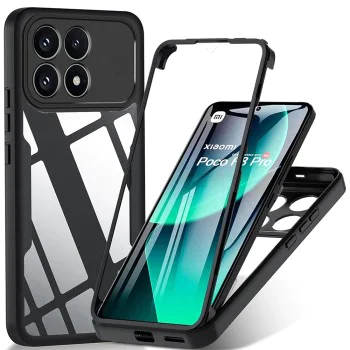 Калъф за Xiaomi Poco F8 Pro - Techsuit ColorVerse 360 Series + Протектор - Черен