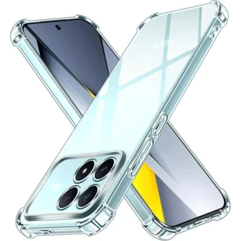 Калъф за Xiaomi Poco F8 Pro - Techsuit Shockproof Clear Silicone - Прозрачен