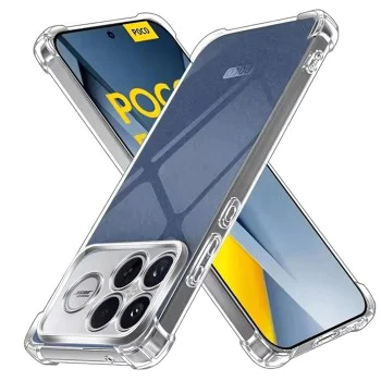 Калъф за Xiaomi Poco F8 Ultra - Techsuit Shockproof Clear Silicone - Прозрачен