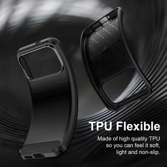 Калъф за Xiaomi Poco F9 Pro - Carbon Silicone - Techsuit - Черен
