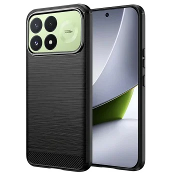 Калъф за Xiaomi Poco F9 Pro - Carbon Silicone - Techsuit - Черен