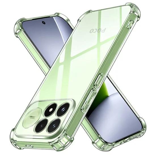 Калъф за Xiaomi Poco F9 Pro - Shockproof Clear Silicone - Techsuit - Прозрачен