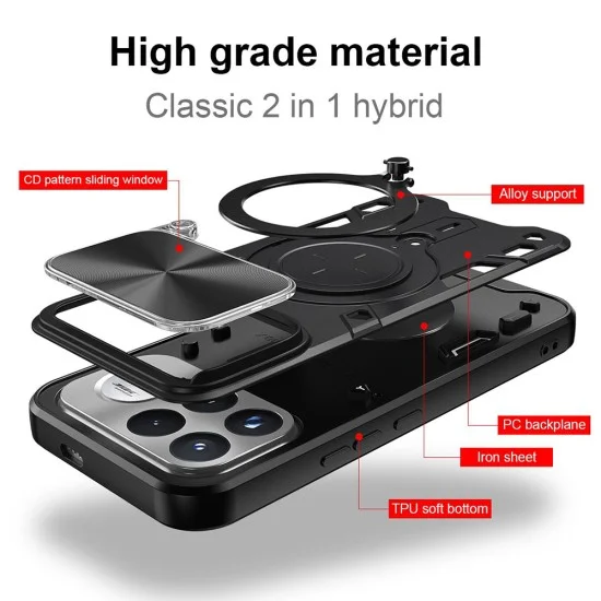 Калъф за Xiaomi Poco F9 Ultra - CamGuard Pro - Techsuit - Черен