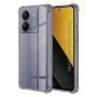 Калъф за Xiaomi Poco M7 Pro 5G - Techsuit - Удароустойчив Clear Silicone - Опушено Черен