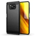 Калъф за Xiaomi Poco X3 / Poco X3 NFC / Poco X3 Pro - Carbon Silicone - Черен