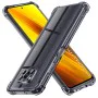 Калъф за Xiaomi Poco X3 / Poco X3 NFC / Poco X3 Pro - Techsuit - Удароустойчив Clear Silicone - Опушено Черен