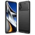 Калъф за Xiaomi Poco X4 Pro 5G - Carbon Silicone - Черен