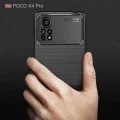 Калъф за Xiaomi Poco X4 Pro 5G - Carbon Silicone - Черен