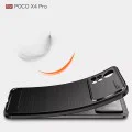 Калъф за Xiaomi Poco X4 Pro 5G - Carbon Silicone - Черен