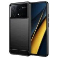 Калъф за Xiaomi Poco X6 Pro - Carbon Silicone - Черен