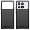 Калъф за Xiaomi Poco X6 Pro - Carbon Silicone - Черен