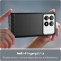 Калъф за Xiaomi Poco X6 Pro - Carbon Silicone - Черен