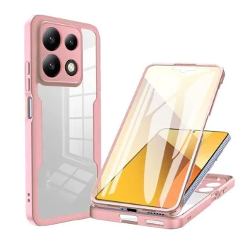 Калъф за Xiaomi Poco X6 Pro + Калъф - ColorVerse 360 ​​Series - Розов