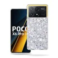 Калъф за Xiaomi Poco X6 Pro - Sparkly Glitter - Бял