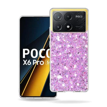 Калъф за Xiaomi Poco X6 Pro - Sparkly Glitter - Magenta