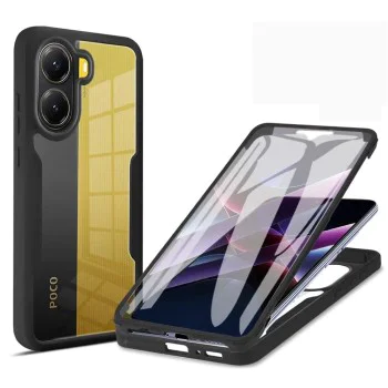 Калъф за Xiaomi Poco X7 Pro - Techsuit - ColorVerse 360 ​​Series + Screen Protector - Черен