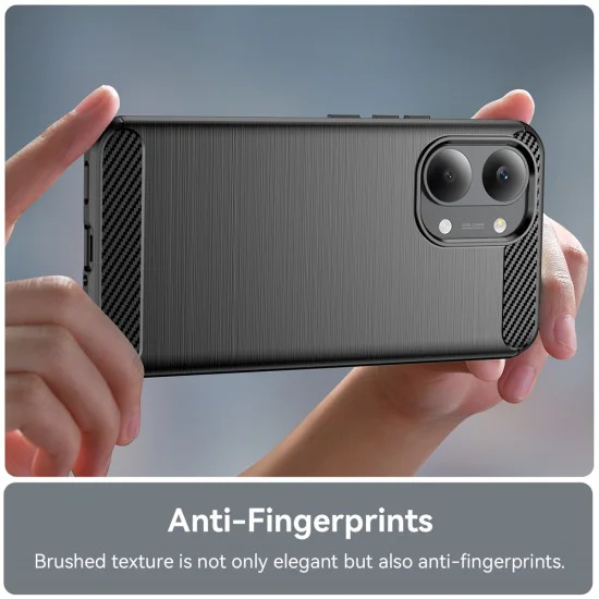 Калъф за Xiaomi Poco X8 Pro Max - Carbon Silicone - Techsuit - Черен