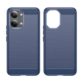 Калъф за Xiaomi Poco X8 Pro Max - Carbon Silicone - Techsuit - Син