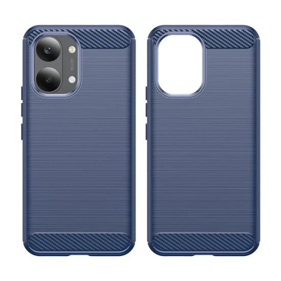 Калъф за Xiaomi Poco X8 Pro Max - Carbon Silicone - Techsuit - Син
