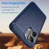 Калъф за Xiaomi Poco X8 Pro Max - Carbon Silicone - Techsuit - Син