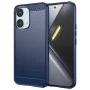 Калъф за Xiaomi Poco X8 Pro Max - Carbon Silicone - Techsuit - Син