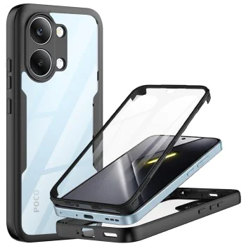 Калъф за Xiaomi Poco X8 Pro Max - ColorVerse 360 Series + протектор - Techsuit - Черен