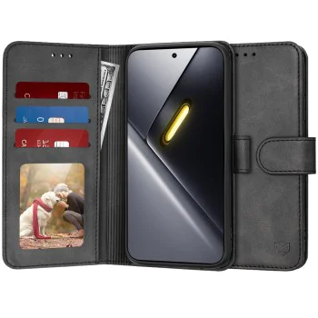 Калъф за Xiaomi Poco X8 Pro Max - Diary Book - Techsuit - Черен