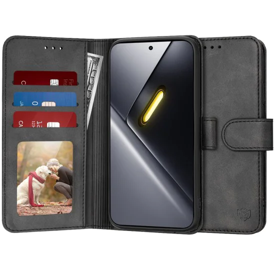 Калъф за Xiaomi Poco X8 Pro Max - Diary Book - Techsuit - Черен