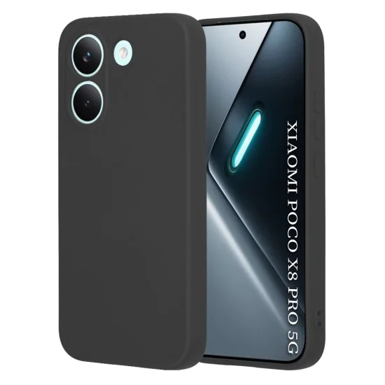 Калъф за Xiaomi Poco X8 Pro - SoftFlex - Techsuit - Черен