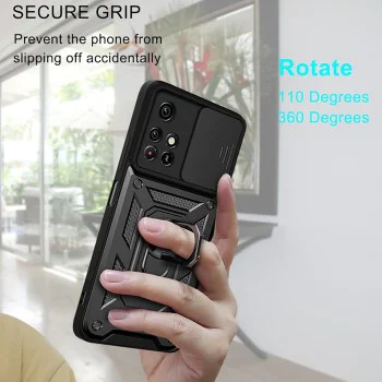 Калъф за Xiaomi Redmi 10 2021 / Redmi 10 2022 - CamShield Series - Черен