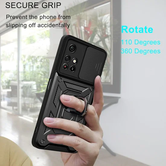 Калъф за Xiaomi Redmi 10 2021 / Redmi 10 2022 - CamShield Series - Черен