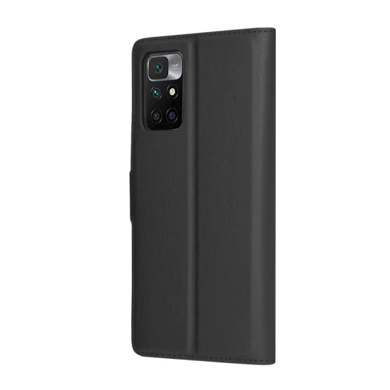 Калъф за Xiaomi Redmi 10 / Redmi 10 2022 - Кожено Протектор - Черен