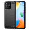 Калъф за Xiaomi Redmi 10C - Carbon Silicone - Черен