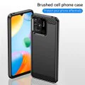 Калъф за Xiaomi Redmi 10C - Carbon Silicone - Черен