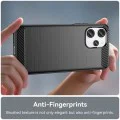 Калъф за Xiaomi Redmi 12 4G / 12 5G - Carbon Silicone - Черен