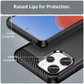 Калъф за Xiaomi Redmi 12 4G / 12 5G - Carbon Silicone - Черен