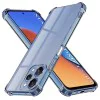 Калъф за Xiaomi Redmi 12 4G / 12 5G - Techsuit - Удароустойчив Clear Silicone - Опушено Черен