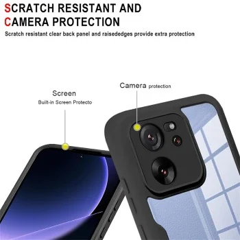 Калъф за Xiaomi Redmi 12 4G + Протектор - ColorVerse 360 ​​Series - Черен