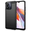 Калъф за Xiaomi Redmi 12C - Carbon Silicone - Черен