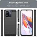 Калъф за Xiaomi Redmi 12C - Carbon Silicone - Черен