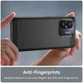Калъф за Xiaomi Redmi 12C - Carbon Silicone - Черен