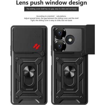 Калъф за Xiaomi Redmi 13 / Poco M6 4G - CamShield Series - черен