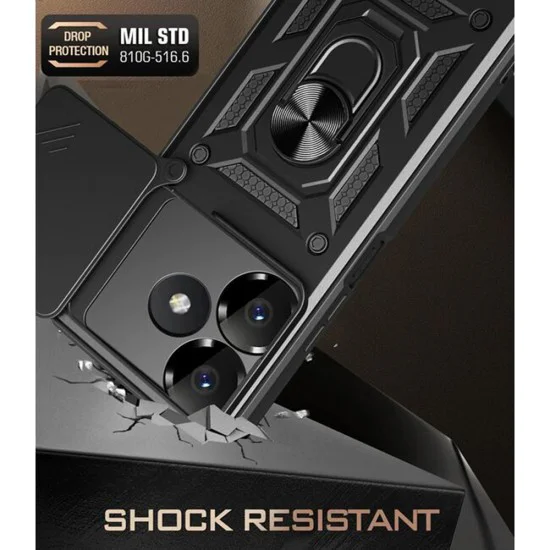 Калъф за Xiaomi Redmi 13 / Poco M6 4G - CamShield Series - черен