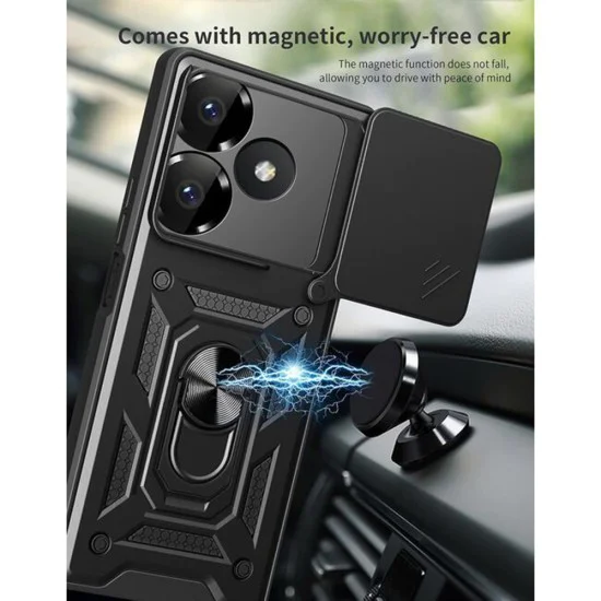 Калъф за Xiaomi Redmi 13 / Poco M6 4G - CamShield Series - черен