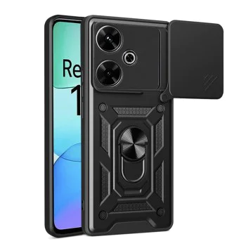 Калъф за Xiaomi Redmi 13 / Poco M6 4G - CamShield Series - черен