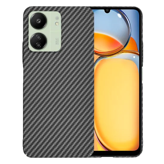 Калъф за Xiaomi Redmi 13C 4G / 13C 5G / Poco M6 / C65 - Carbonite FiberShell - Черен