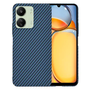 Калъф за Xiaomi Redmi 13C 4G / 13C 5G / Poco M6 / C65 - Carbonite FiberShell - Cyan