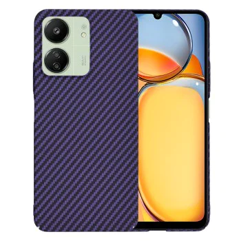 Калъф за Xiaomi Redmi 13C 4G / 13C 5G / Poco M6 / C65 - Carbonite FiberShell - Лилав