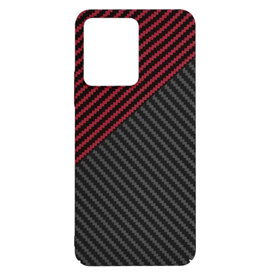 Калъф за Xiaomi Redmi 13C 4G / 13C 5G / Poco M6 / C65 - Carbonite FiberShell - Red Vortex